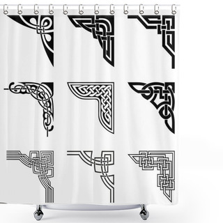 Personality  Celtic Corners Set Shower Curtains