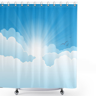 Personality  Heaven Sky Shower Curtains
