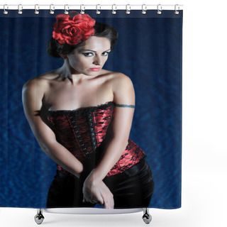 Personality  Attractive Woman Shower Curtains