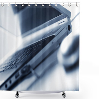 Personality  Modern Business Equipment Shower Curtains
