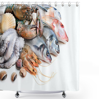 Personality  Fresh Catch Shower Curtains