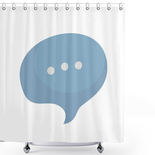 Personality  Speech Bubble Icon Shower Curtains
