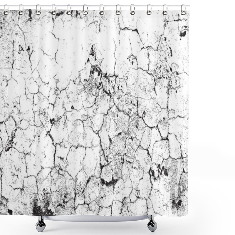 Personality  Distress Cracks shower curtains