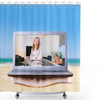 Personality  Remote Work Shower Curtains