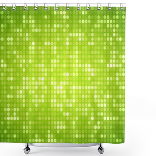 Personality  Multiples Green Dots Shower Curtains