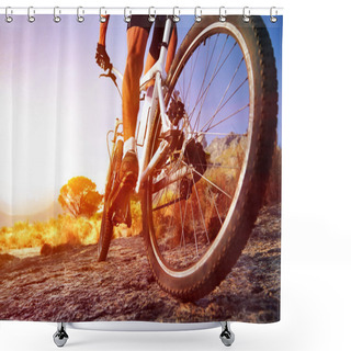 Personality  Moutain Bike Man Shower Curtains
