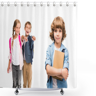 Personality  Pupils Laughing At Schoolboy Shower Curtains