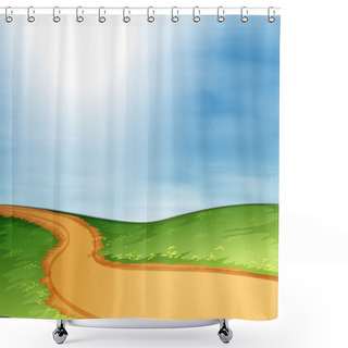 Personality  A Narrow Pathway Shower Curtains