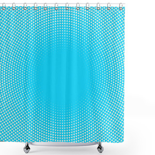 Personality  Hypnotic Radial Background Shower Curtains