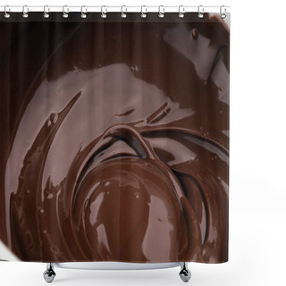 Personality  Melting Chocolate, Melted Delicious Chocolate For Praline Icing Confectionery. Shower Curtains