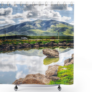 Personality  Pond Shower Curtains