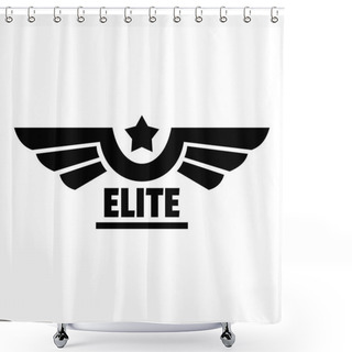 Personality  Elite Logo, Simple Style Shower Curtains