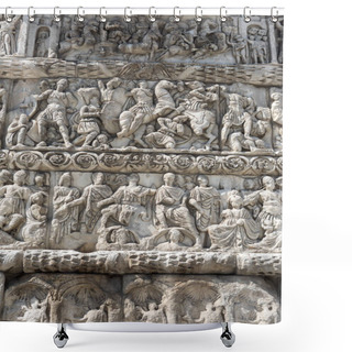 Personality  Details Of Arch Of Galerius In Thessaloniki, Greece Depicting Ph Shower Curtains