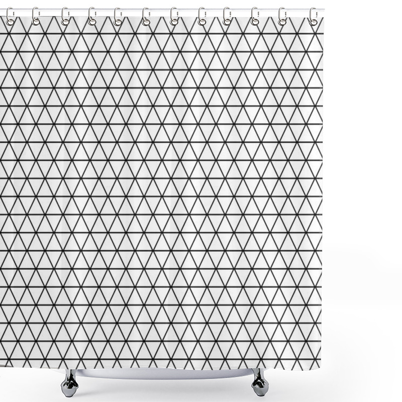 Personality  Seamless Geometric Latticed Texture. Shower Curtains