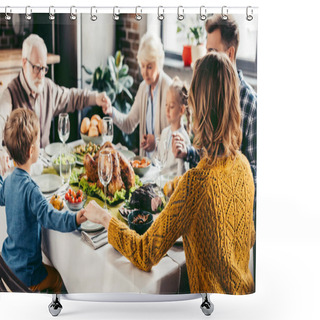 Personality  Family Praying Shower Curtains