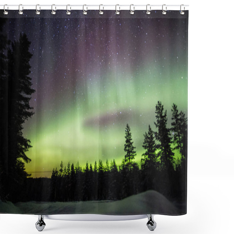 Personality  Northern Lights Lapland Shower Curtains