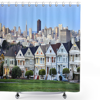 Personality  Famous Alamo Square Shower Curtains