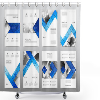 Personality  Layouts Of Design Brochures Shower Curtains