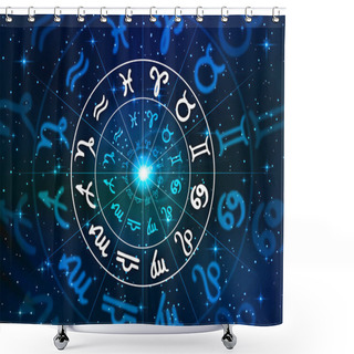 Personality  Horoscope And Signs Of The Zodiac Shower Curtains