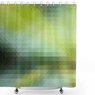Personality  Abstract Geometric Background With Polygons Shower Curtains