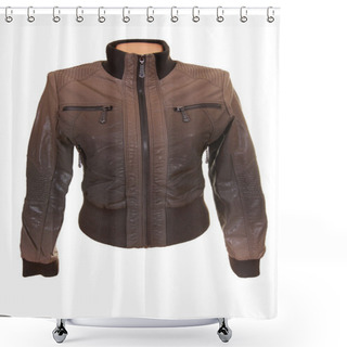 Personality  Stylish Brown Jacket. Shower Curtains