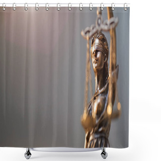 Personality  Lady Justice Statue Shower Curtains