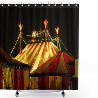 Personality  Big Top At Night Shower Curtains