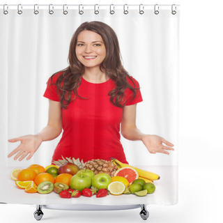 Personality  Beautiful Tasty Fruits Shower Curtains