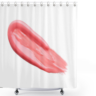 Personality  Lip Gloss Isolated On A White Background Shower Curtains