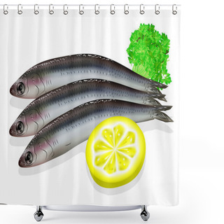 Personality  Food Anchovy Shower Curtains
