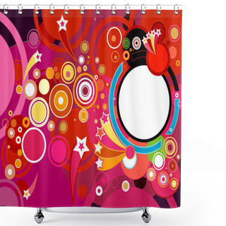 Personality  Abstract Background Shower Curtains