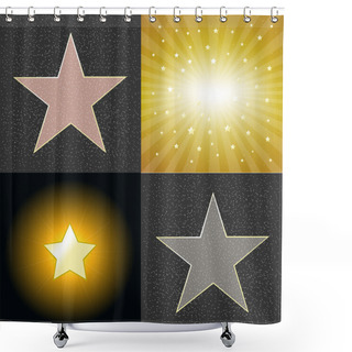 Personality  Different Stars Shower Curtains