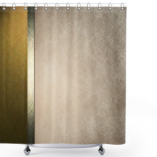 Personality  Gold And White Background Shower Curtains