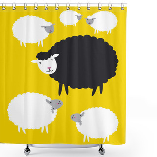 Personality  Black Sheep Concepts Shower Curtains