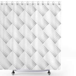 Personality  Seamless Black And White Abstract Ring Pattern Background Shower Curtains