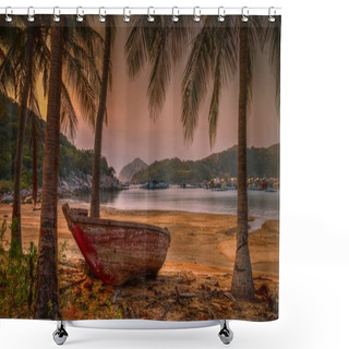 Personality  Beautiful Beach In Vietnam Shower Curtains