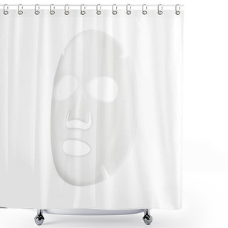 Personality  Facial Sheet Mask Shower Curtains
