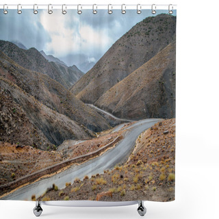 Personality  Sands Of Agadir. Travel Concept. Shower Curtains