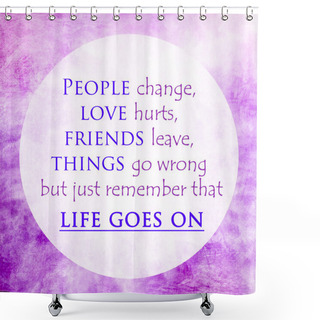 Personality  Inspirational And Motivational Quote. Effects Poster, Frame, Col Shower Curtains