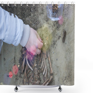 Personality  Archaeologically Sites Shower Curtains