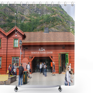 Personality   Tourist Center In Flam. Shower Curtains