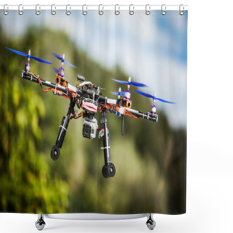 Personality  Drone Shower Curtains
