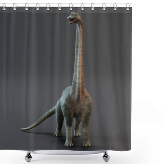 Personality  Realistic 3D Render Of Brachiosaurus Dinosaur Shower Curtains