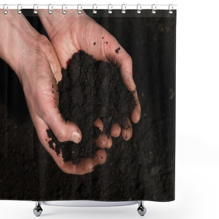 Personality  Handful Of Soil Shower Curtains