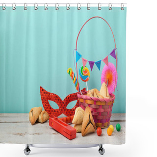 Personality  Hamans Ears And Carnival Mask  Shower Curtains