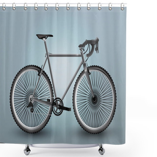 Personality  Vector Bicycle Illustration, Vector  Illustration  Shower Curtains