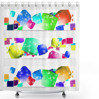 Personality  Abstract Background  Vector Illustration  Shower Curtains