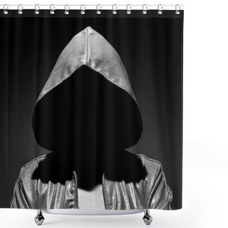 Personality  Man In The Hood Shower Curtains