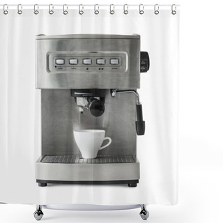 Personality  Isolated Coffe Maker Shower Curtains
