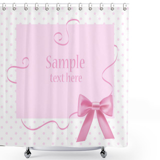 Personality  Greeting Card With Place For Your Text. Vector. Shower Curtains